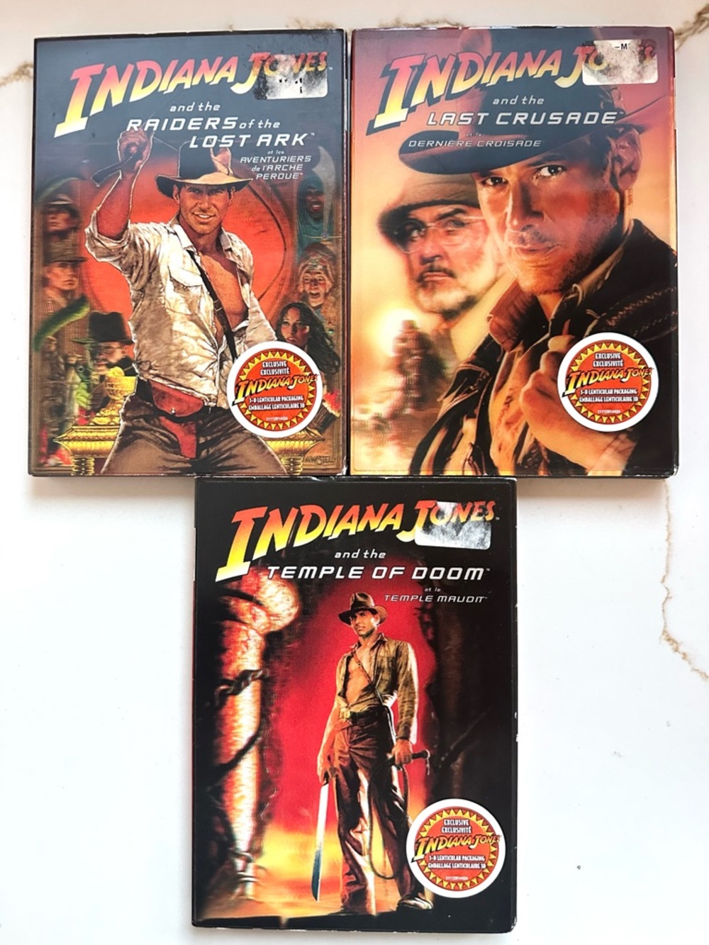 Indiana Jones DVD Trilogy 2003)  Raiders, Temple, Last Crusade